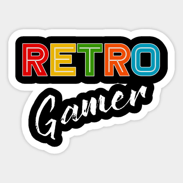 Retro Gamer Gamer Sticker TeePublic